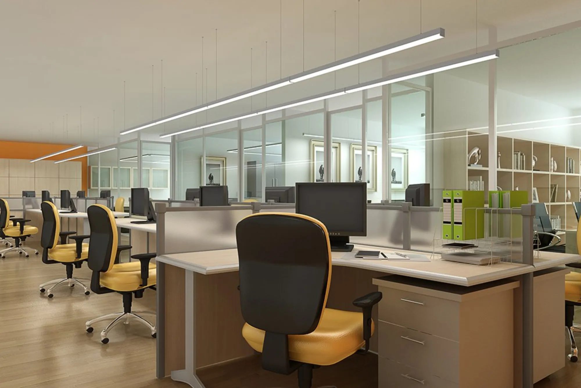 Workspaces with Office Linear Light