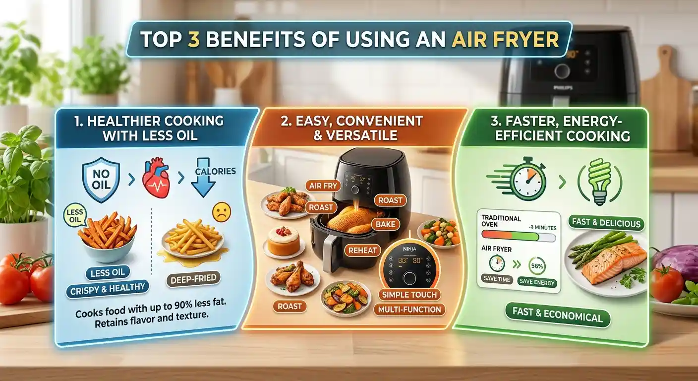 Benefits of Using an Air Fryer for Healthier