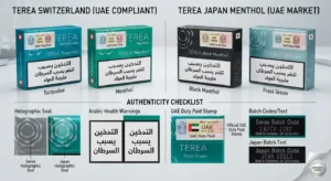 TEREA Switzerland and Japan Menthol