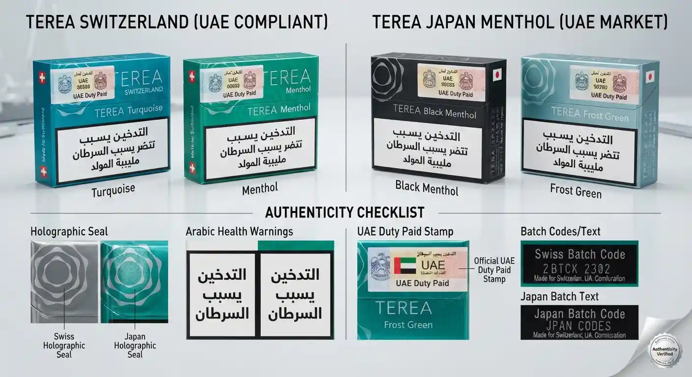 TEREA Switzerland and Japan Menthol